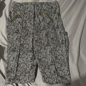 Worthington Womens Skinny Fit Stretch Dress High Rise Zipper Accent Pants